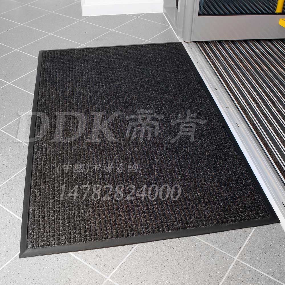 晶鉆型防滑吸水門墊尺寸可定做 方塊紋辦公樓防塵地毯PVC底背多色可選